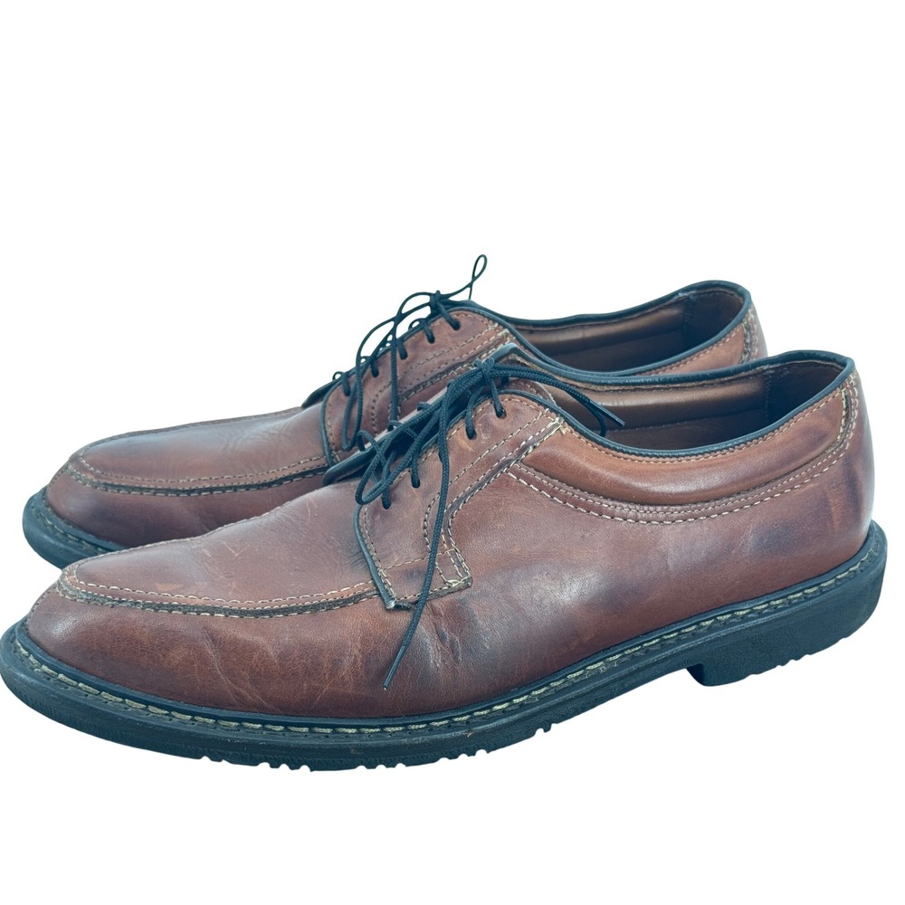 Allen Edmonds 9.5 D‎ Wilbert Brown Leather Oxford 1951 Split Toe Oxford Shoes